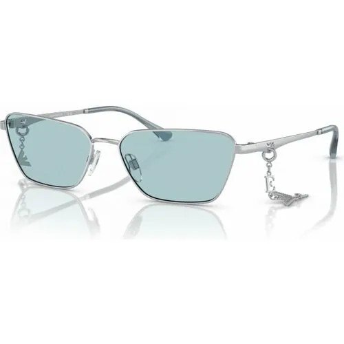 Солнцезащитные очки EMPORIO ARMANI EA 2141 301580, серебряный, серый