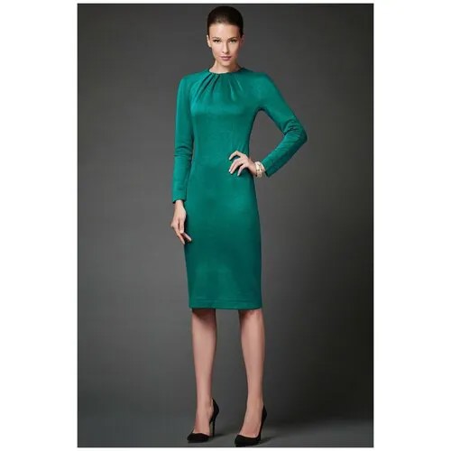 Платье Арт-Деко, размер 50, зеленый
