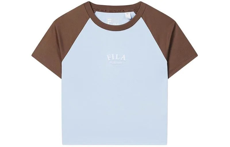 Футболка женская чисто-синяя Fila