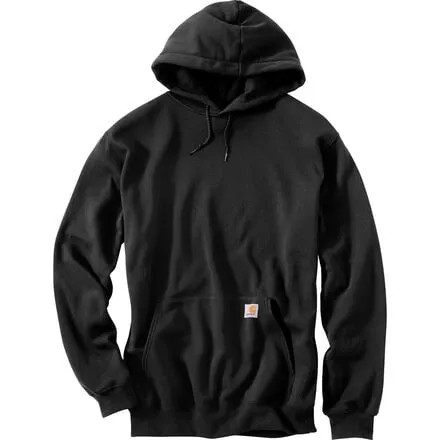 Толстовка с капюшоном и пуловером средней плотности мужская Carhartt, цвет Black-Pocket Logo