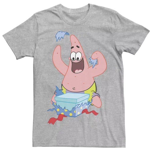 Мужская футболка с рисунком Губка Боб Квадратные Штаны Патрик Стар Холидей Nickelodeon