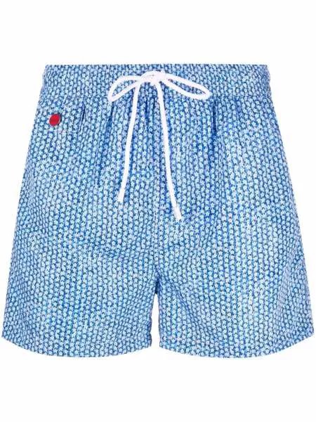 Kiton плавки-шорты с принтом