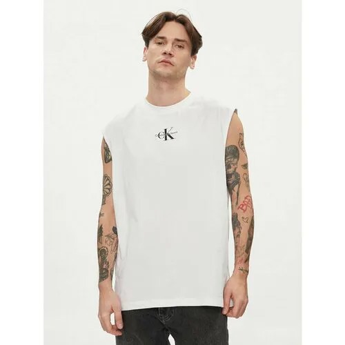 Майка Calvin Klein Jeans, размер S [INT], белый