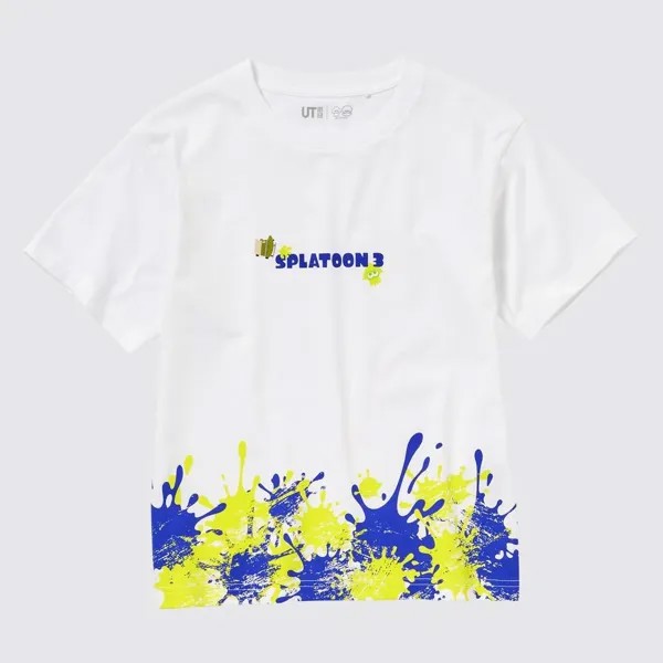 UNIQLO KIDS Splatoon 3 UT (Футболка с рисунком и коротким рукавом) С