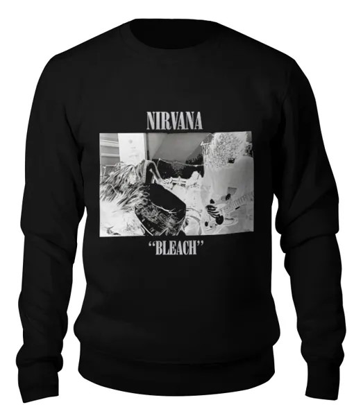 Свитшот Printio Nirvana bleach album t-shirt черный 2XL