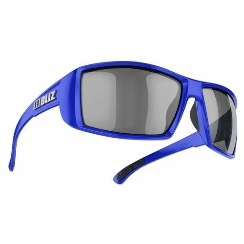 Солнцезащитные очки BLIZ, прямоугольные, оправа: пластик, спортивные, с защитой от УФ, устойчивые к появлению царапин, зеркальные, синий