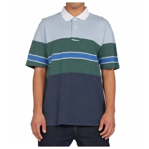 Мужская Рубашка-Поло Rally Stripe, Цвет синий, Размер S