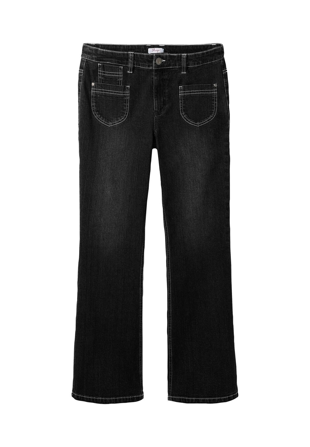 Джинсы с пятью карманами sheego, цвет Black Denim