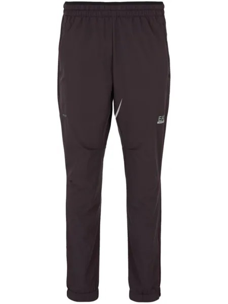 Ea7 Emporio Armani спортивные брюки с логотипом, черный