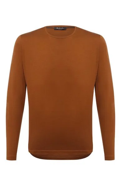 Лонгслив из шелка и хлопка Loro Piana