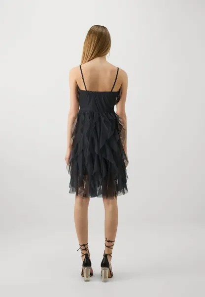 Коктейльное платье / Вечернее платье Onlsky Strapsleeve Short Dress ONLY, черное
