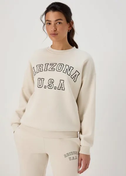 Кремовый свитшот Arizona Collegiate Papaya, белый