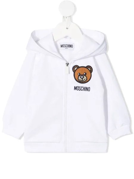 Moschino Kids худи с вышивкой Teddy Bear