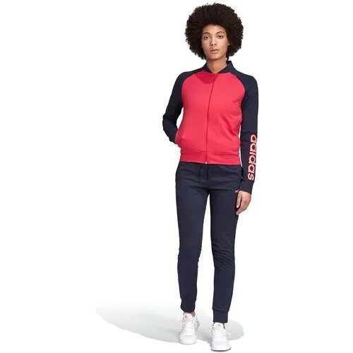 Костюм adidas, размер XXS INT, розовый, синий