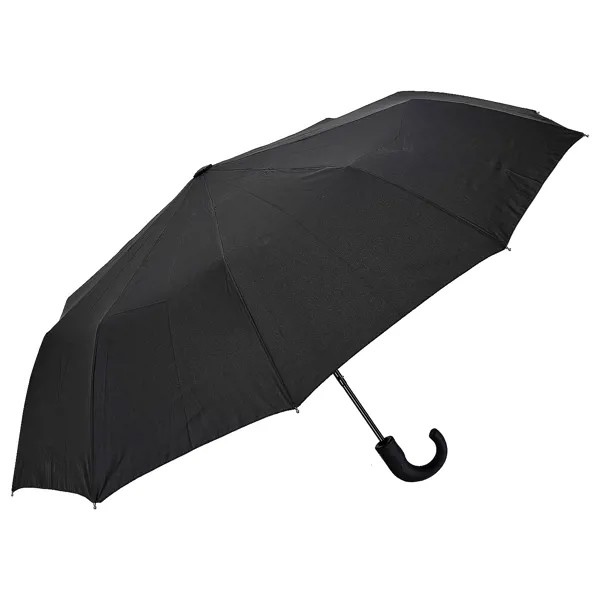 Зонт складной мужской полуавтоматический Raindrops 12120 черный
