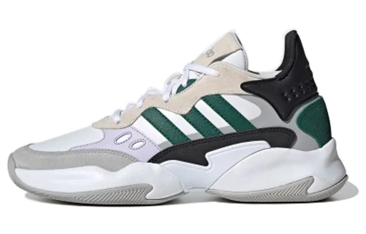 Мужские баскетбольные кроссовки Adidas Neo STREETSPIRIT 2.0 Обувь Белый/Студенческий Зеленый/Серый Два