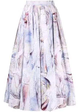 Alexander McQueen юбка миди William Blake Dante