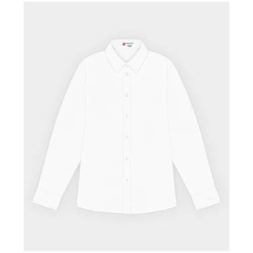 Школьная рубашка Button Blue, размер 152, белый