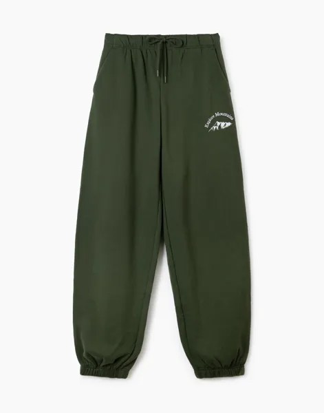 Спортивные брюки женские Gloria Jeans GAC021649 зеленые S/164 (40-42)