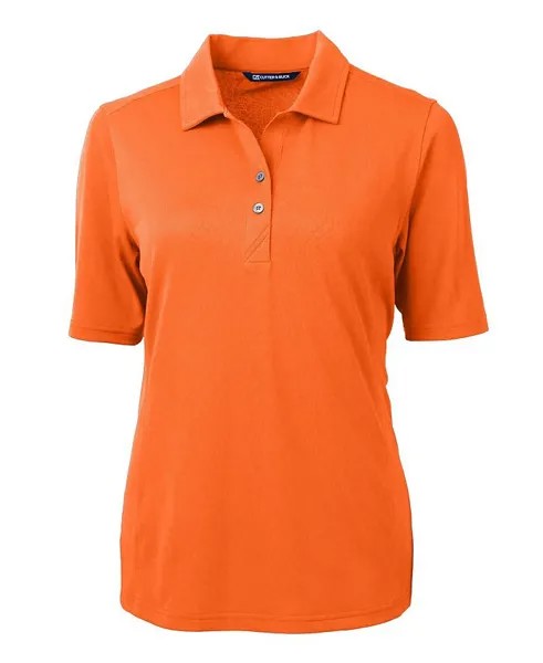 Женская рубашка поло Virtue Eco Pique из переработанного материала Cutter & Buck, оранжевый