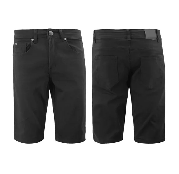 Мужские джинсовые повседневные джинсовые шорты премиум-качества, черные джинсовые шорты приталенного кроя