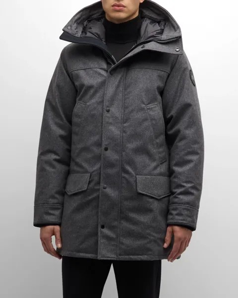 Мужская парка на шерстяном пуху Langford Canada Goose, цвет Slate Grey Melange
