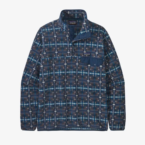 Мужской легкий флисовый пуловер Synchilla Snap-T Patagonia, цвет Snow Beam: Dark Natural