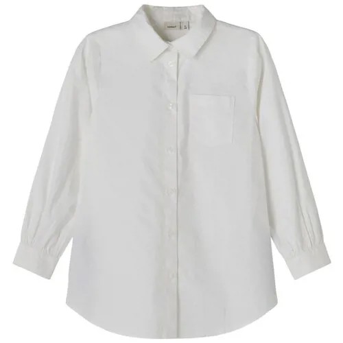 Name it, блузка для девочки, Цвет: белый, размер: 116