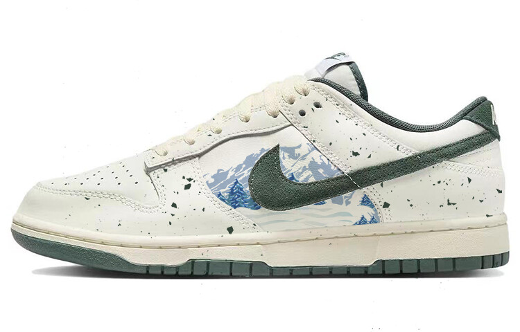 Кроссовки Nike Dunk Skateboarding Shoes Unisex Low-top Green/White, зеленый