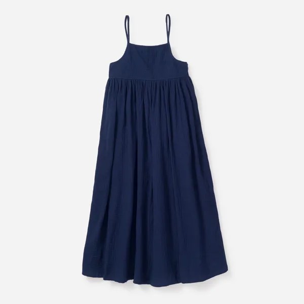 Ночная рубашка из нежно-синего газа с перьями J.Crew, синий