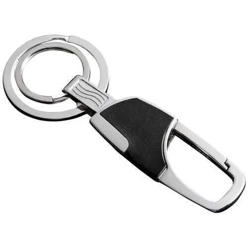 Cartage Брелок для ключей Cartage, зажим, два кольца, серебро