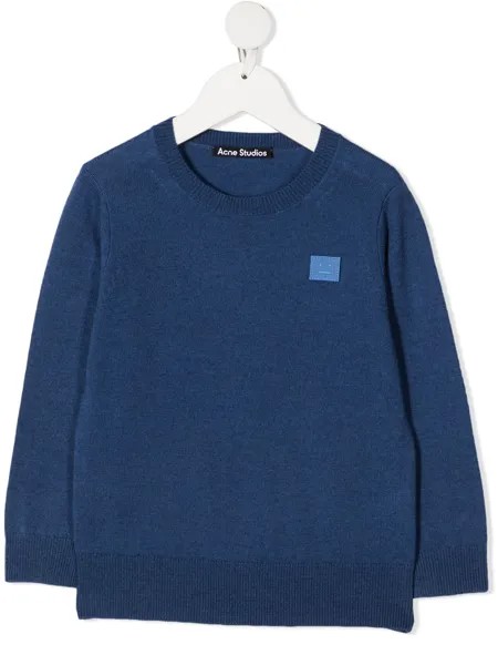 Acne Studios Kids джемпер с нашивкой