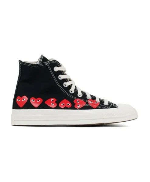 Высокие кеды с сердечком Comme Des Garçons, черный