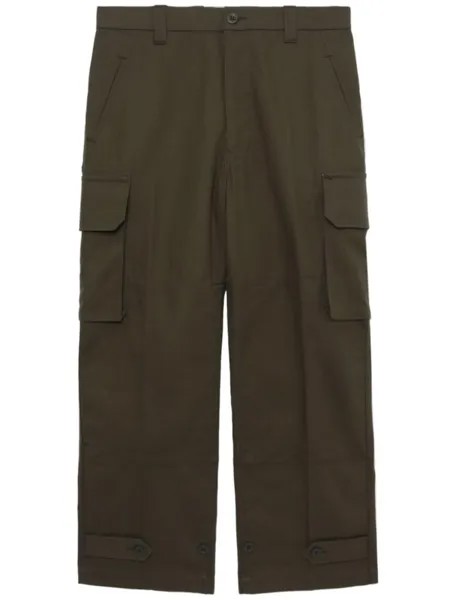 Comme des Garçons Homme прямые брюки карго, зеленый
