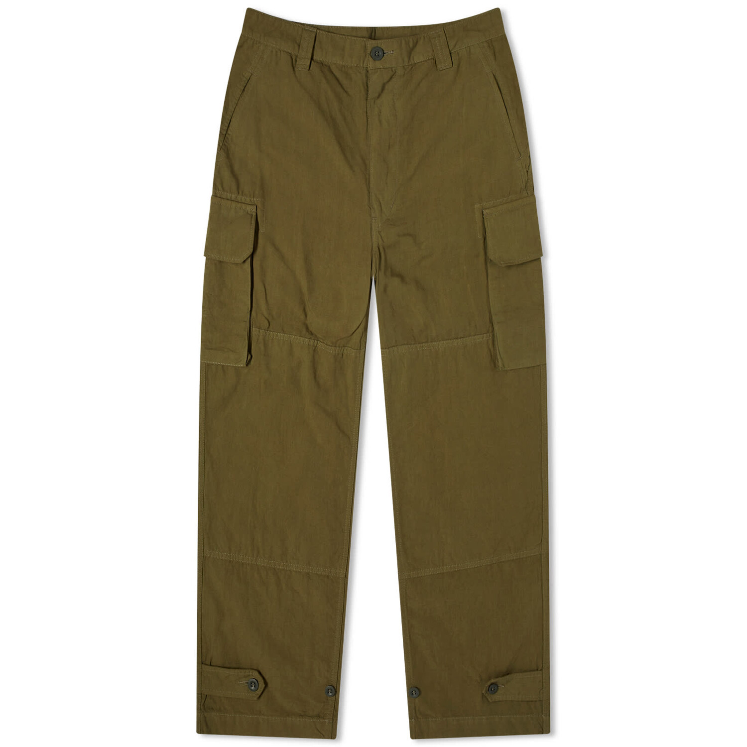 Брюки карго Comme Des Garçons Homme Linen Blend Cargo, хаки