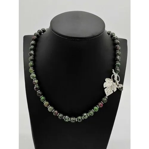 Колье Apsara, длина 50 см, черный, зеленый