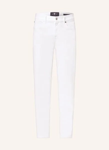 Узкие джинсы slimmy 7 For All Mankind, белый