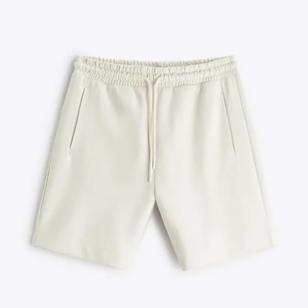 Шорты-джоггеры Zara Premium Bermuda, белый