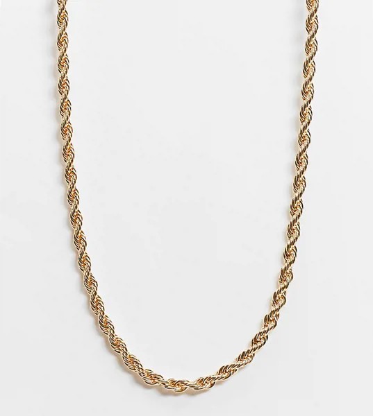 Эксклюзивное золотистое ожерелье с цепочкой-шнурком Vero Moda-Золотистый