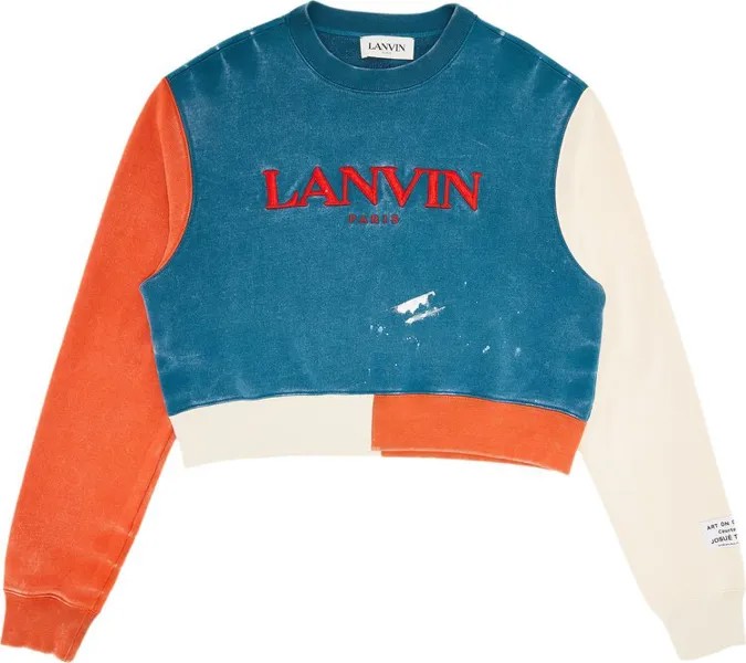 Лонгслив Gallery Dept. x Lanvin Long-Sleeve Embroidered Sweatshirt 'Multicolor', разноцветный