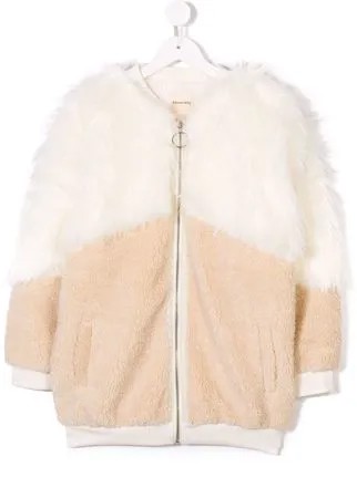 Andorine oversized zipped faux fur coat