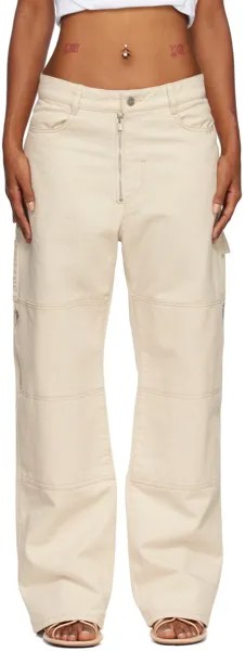 Off-White рабочие джинсы Dion Lee