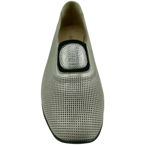 Melani туфли женские,натуральная кожа,в лазерной обработке сверху декор-стразы (2650) Размер: 38, Цвет: Серый