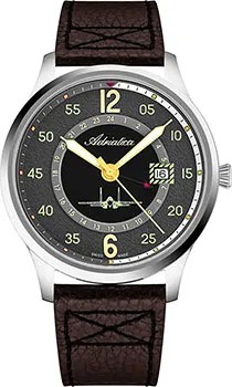 Швейцарские наручные  мужские часы Adriatica 8311.5B26Q. Коллекция Aviation
