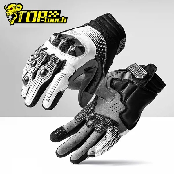 Перчатки для мотогонок, дышащие, для мотокросса, для спорта на открытом воздухе, перчатки, полный палец, защитный сенсорный экран, Guantes Racing Moto