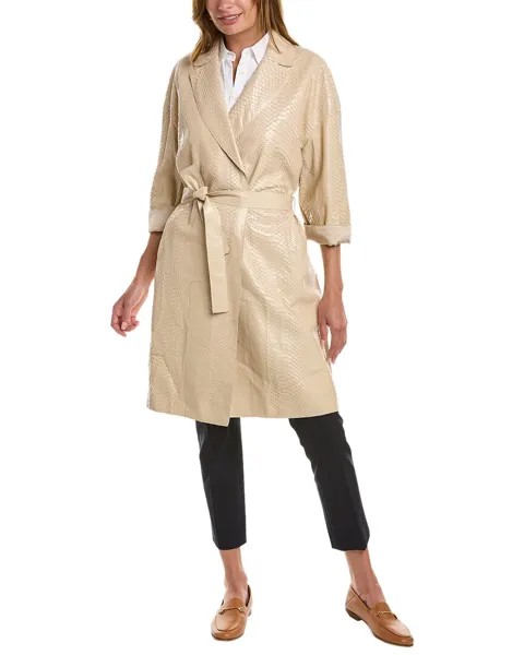 Кожаная куртка Brunello Cucinelli, мультиколор