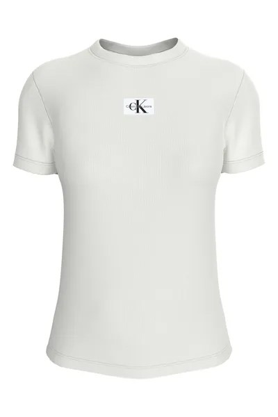 Узкая футболка с логотипом Calvin Klein Jeans, белый