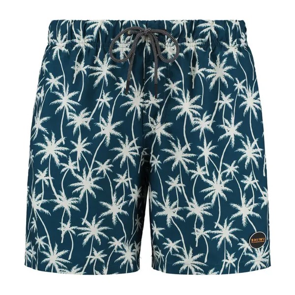 Мужские шорты для плавания отпуск пальмы микро персик SHIWI, цвет blau