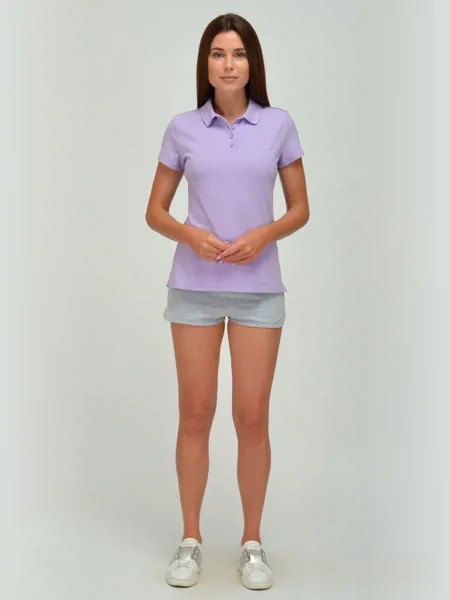 Футболка-поло женская 1001dress VI00118VL фиолетовая 50