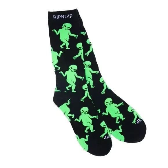 Носки RIPNDIP Alien Dance Party Socks Black 2023